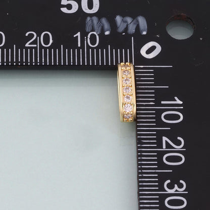 18K Gold Filled CZ Oval Connector,Exquisite Oval Connector Bracelet Necklace for DIY Jewelry Making Supply