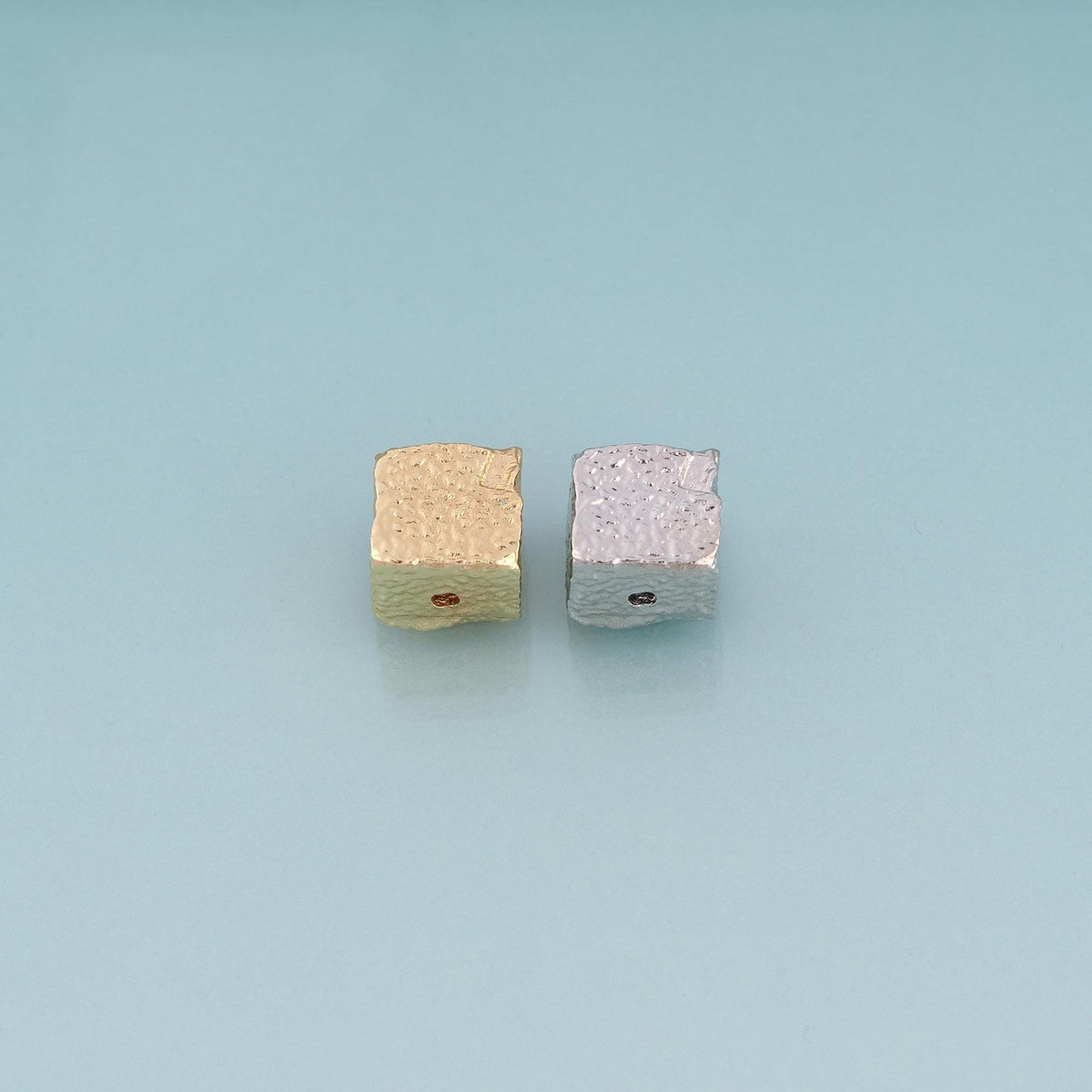 18K Gold Filled Cube Beads,Minimalist Spacer Bead Bracelet Necklace for DIY Jewelry Making Supply