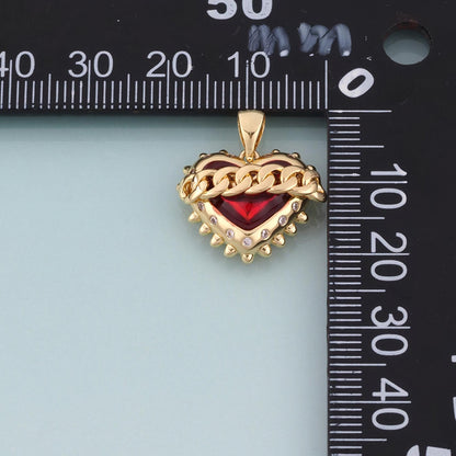 18K Gold Filled Enamel Heart Jewelry Chain for Jewelry Making