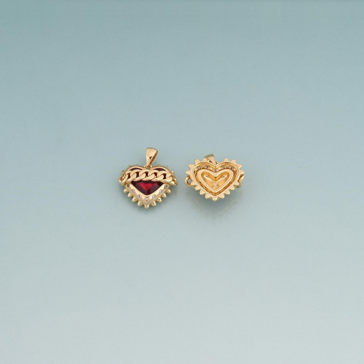 18K Gold Filled Enamel Heart Jewelry Chain for Jewelry Making