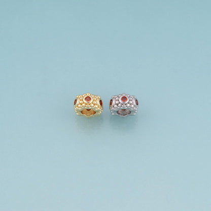 18K Gold Filled Gemstone Bead,Exquisite Charm Spacer Bead Bracelet Necklace for DIY Jewelry Making Supply