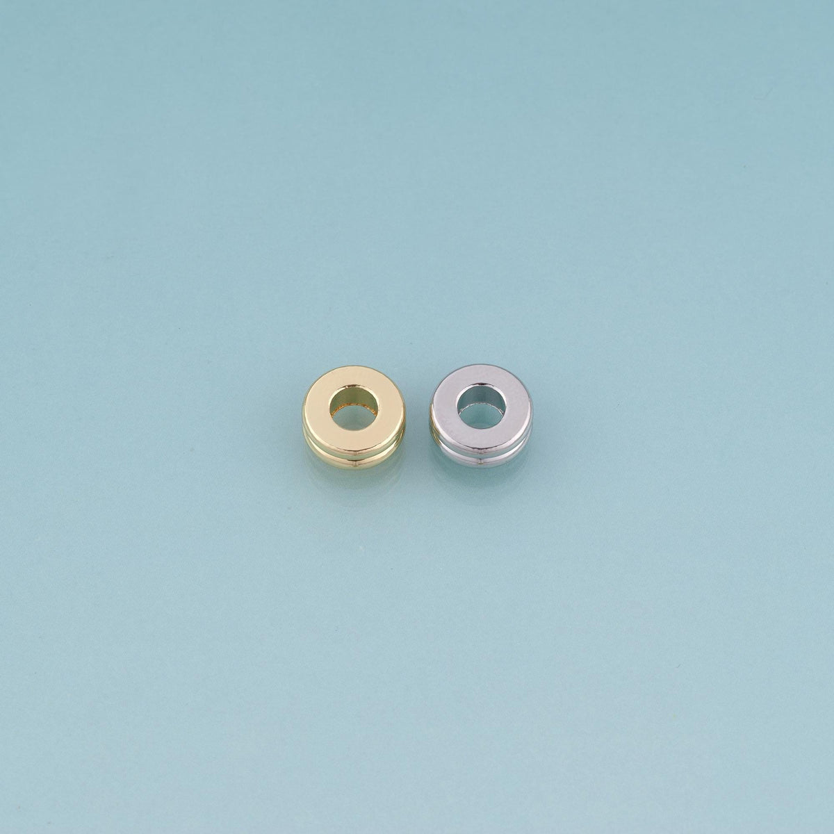 18K Gold Filled Round Bead,Minimalist Charm Spacer Beads Bracelet Necklace for DIY Jewelry Making Supply