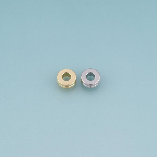 18K Gold Filled Round Bead,Minimalist Charm Spacer Beads Bracelet Necklace for DIY Jewelry Making Supply