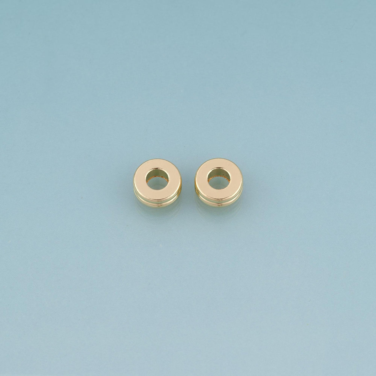 18K Gold Filled Round Bead,Minimalist Charm Spacer Beads Bracelet Necklace for DIY Jewelry Making Supply