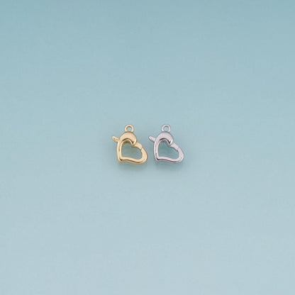 18K Gold Filled Heart Clasp for Jewelry Making
