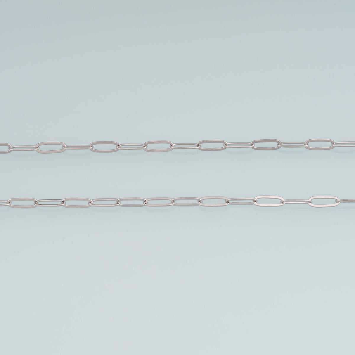 Gold Oval Chain,18K Gold Filled Rectangle paper clip Chain for Necklace Bracelet DIY Jewelry Making Supply 3x9mm