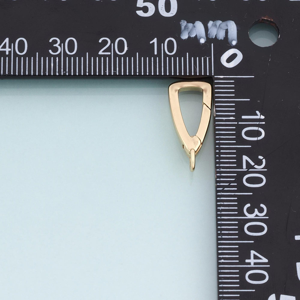 18K Gold Filled Triangle Spring Clasp Connector,Minimalist Connector Bracelet Necklace for DIY Jewelry Making Supply