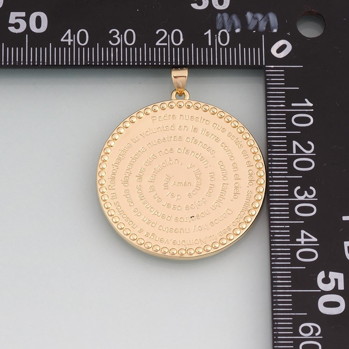 18K Gold Filled Bible Medal Pendant,Bible Verses Charm Bracelet Necklace for DIY Jewelry Making Supply