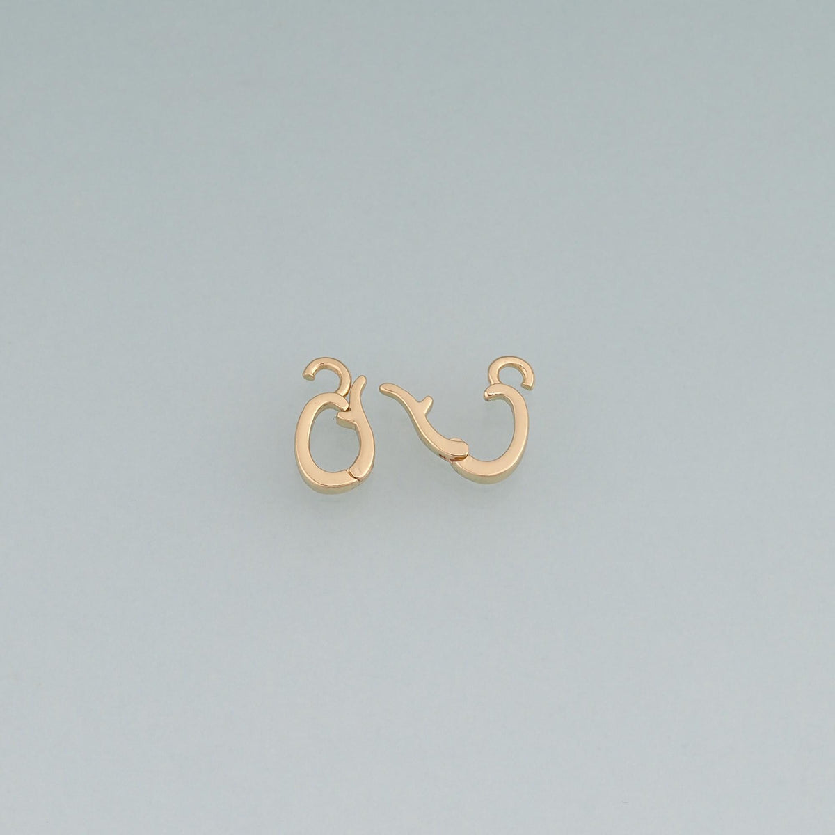 18K Gold Filled Oval Clasp for Jewelry Making