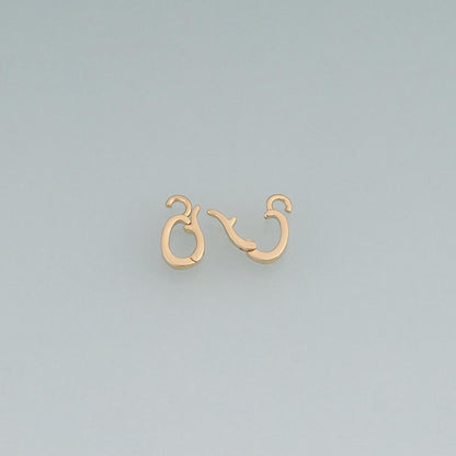 18K Gold Filled Oval Clasp for Jewelry Making