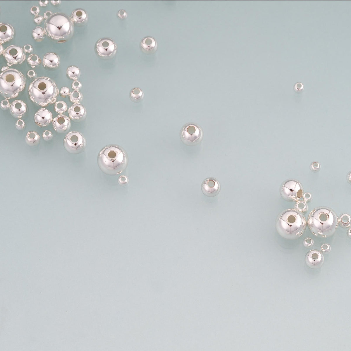 Round Round Beads 8 mm, 6 mm for Jewelry Making