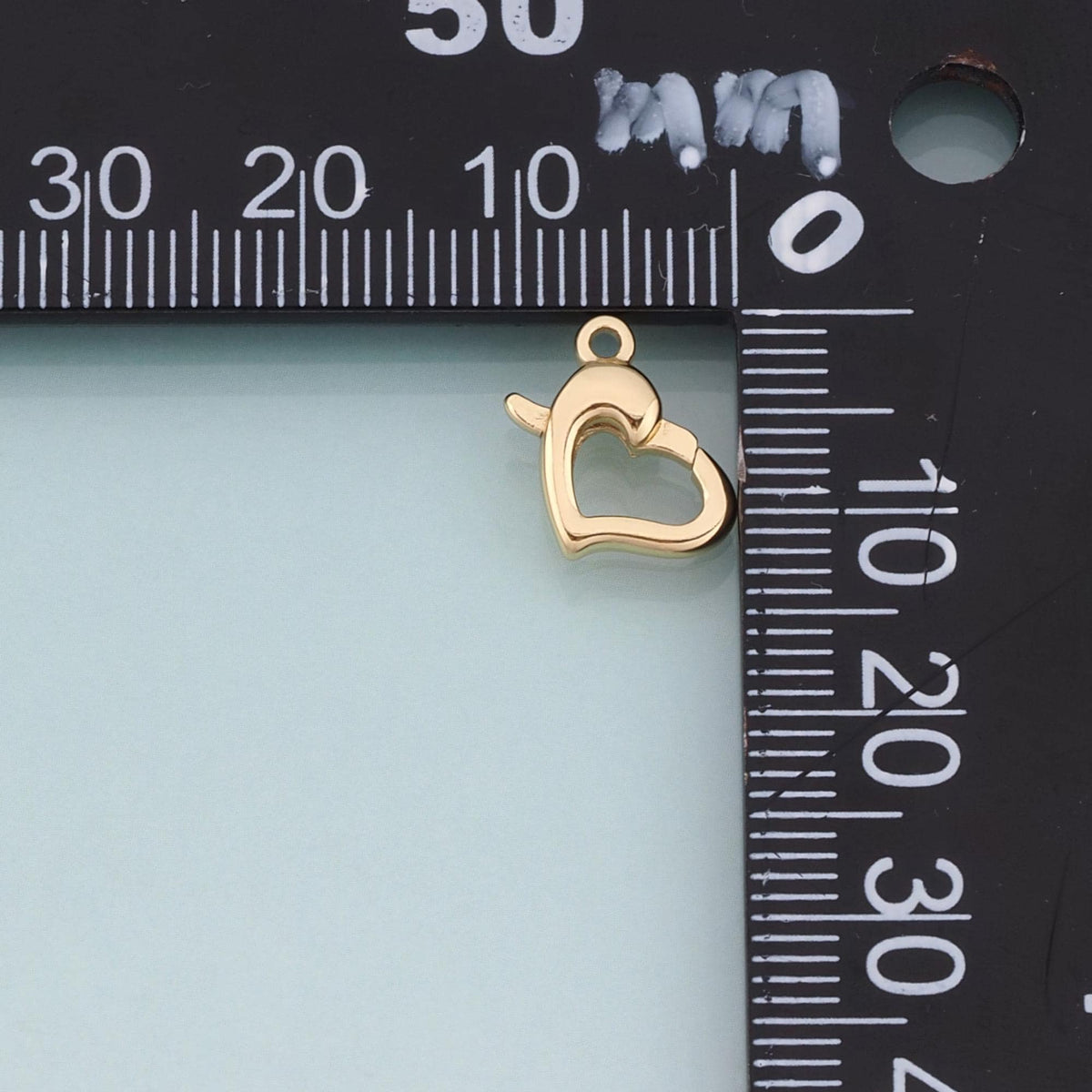18K Gold Filled Heart Clasp for Jewelry Making