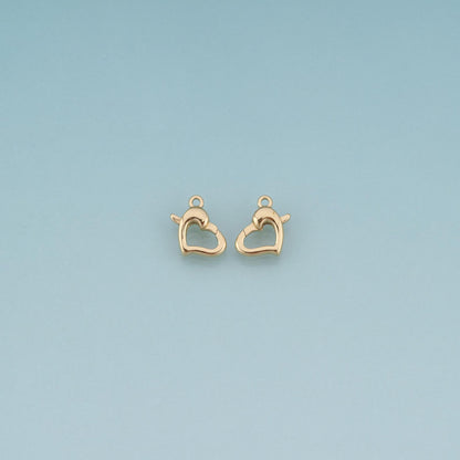 18K Gold Filled Heart Clasp for Jewelry Making