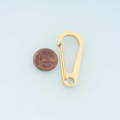 Spring Clasp,14K Gold Stainless Steel Spring Clasp,Waterproof Connector for DIY Necklace Bracelet Making