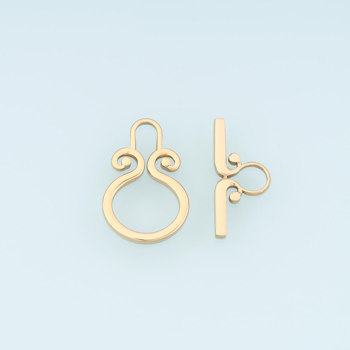 Round OT Toggle Clasp,14K Gold Stainless Steel Jewelry Closure,Waterproof Connector for DIY Necklace Bracelet Making