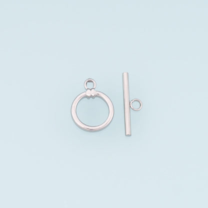 14K Gold Round Clasp for Jewelry Making