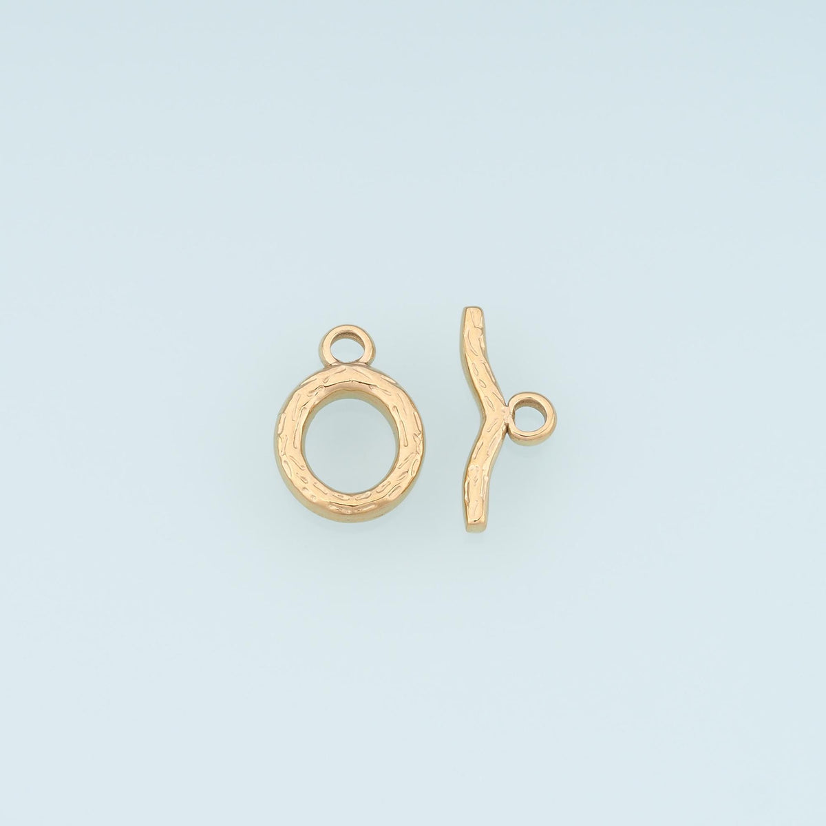 Round OT Toggle Clasp,14K Gold Stainless Steel Jewelry Closure,Waterproof Connector for DIY Necklace Bracelet Making