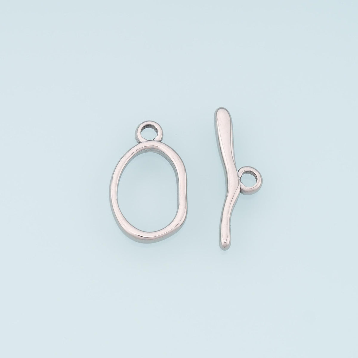 14K Gold Oval Clasp for Jewelry Making