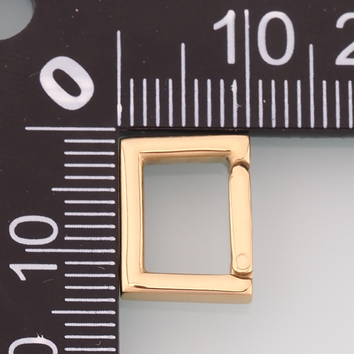 Rectangle Spring Carabiner Clasp,14K Gold Stainless Steel Jewelry Closure,Waterproof Connector for DIY Necklace Bracelet Maki
