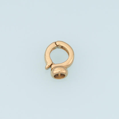 Oval Spring Carabiner Clasp,14K Gold Stainless Steel Jewelry Closure,Waterproof Connector for DIY Necklace Bracelet Making