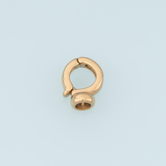 Oval Spring Carabiner Clasp,14K Gold Stainless Steel Jewelry Closure,Waterproof Connector for DIY Necklace Bracelet Making