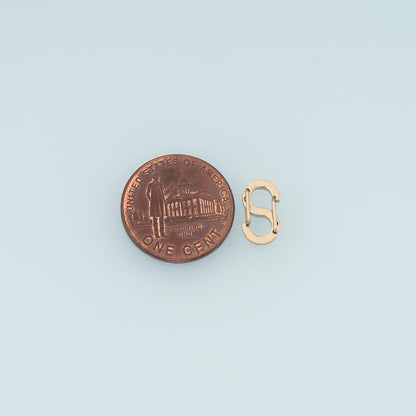 14K Gold Letter Clasp for Jewelry Making
