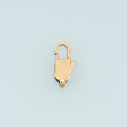 Lobster Spring Carabiner Clasp,14K Gold Stainless Steel Jewelry Closure,Waterproof Connector for DIY Necklace Bracelet Making