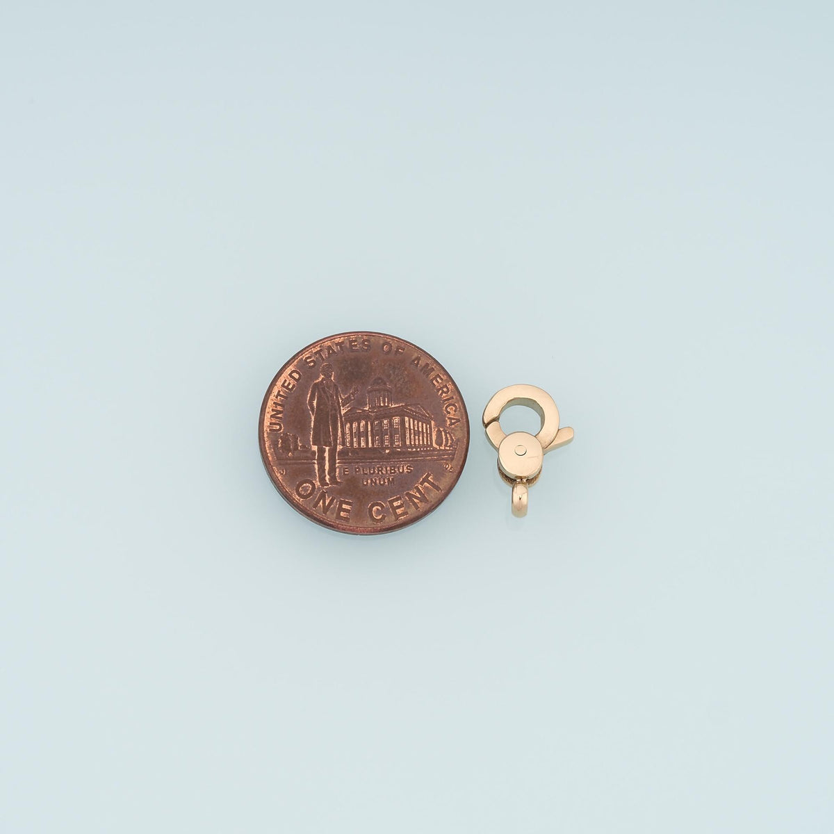 14K Gold Round Clasp for Jewelry Making