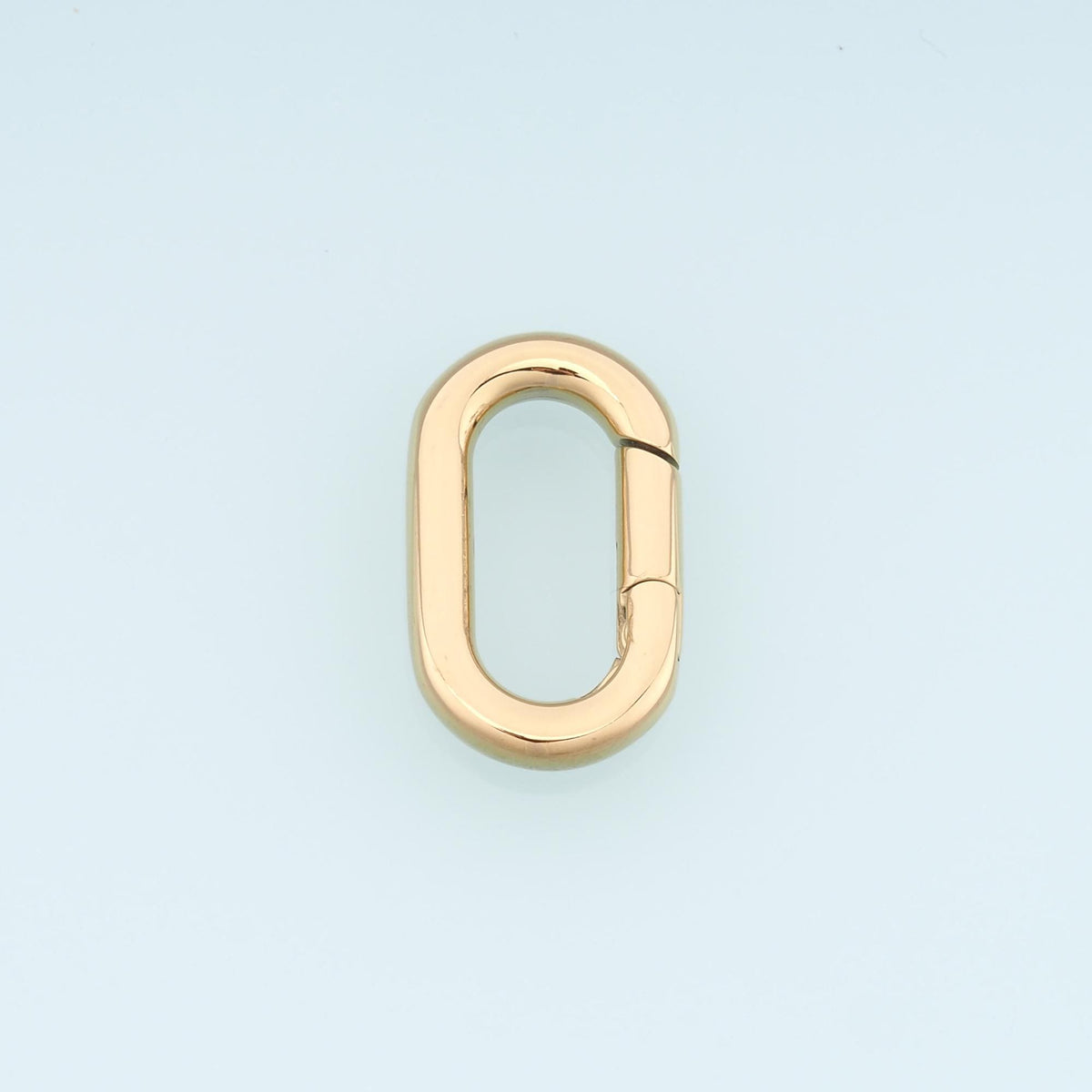 Oval Spring Carabiner Clasp,14K Gold Stainless Steel Jewelry Closure,Waterproof Connector for DIY Necklace Bracelet Making