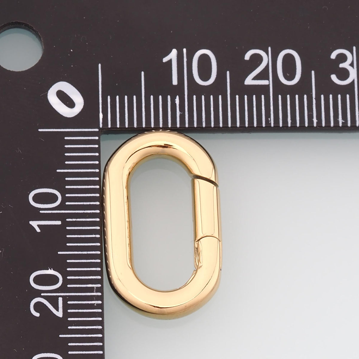 Oval Spring Carabiner Clasp,14K Gold Stainless Steel Jewelry Closure,Waterproof Connector for DIY Necklace Bracelet Making