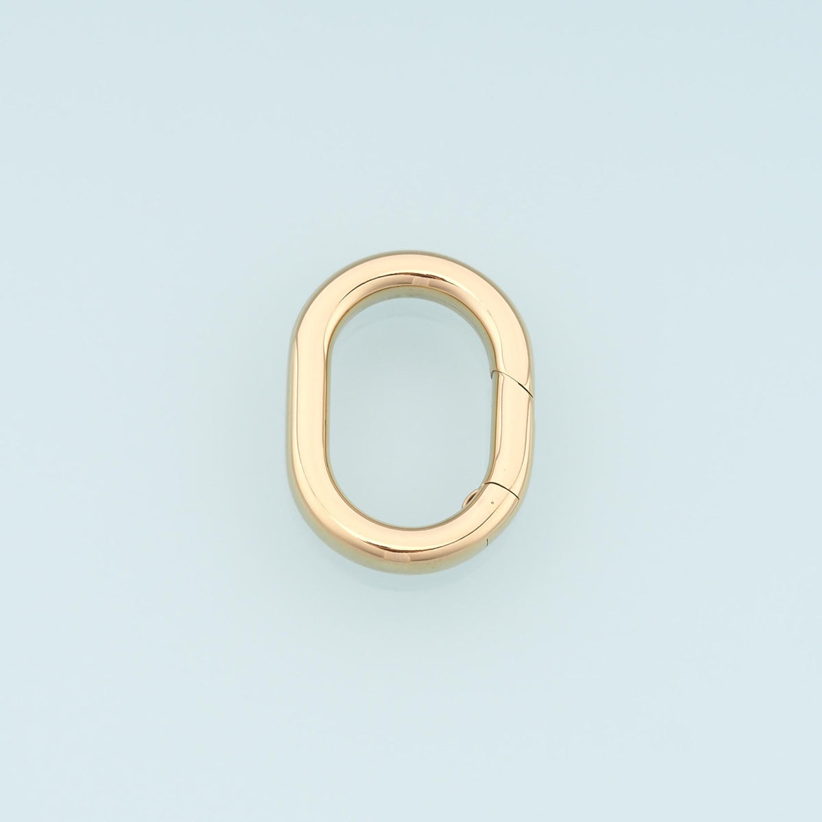 Oval Spring Carabiner Clasp,14K Gold Stainless Steel Jewelry Closure,Waterproof Connector for DIY Necklace Bracelet Making