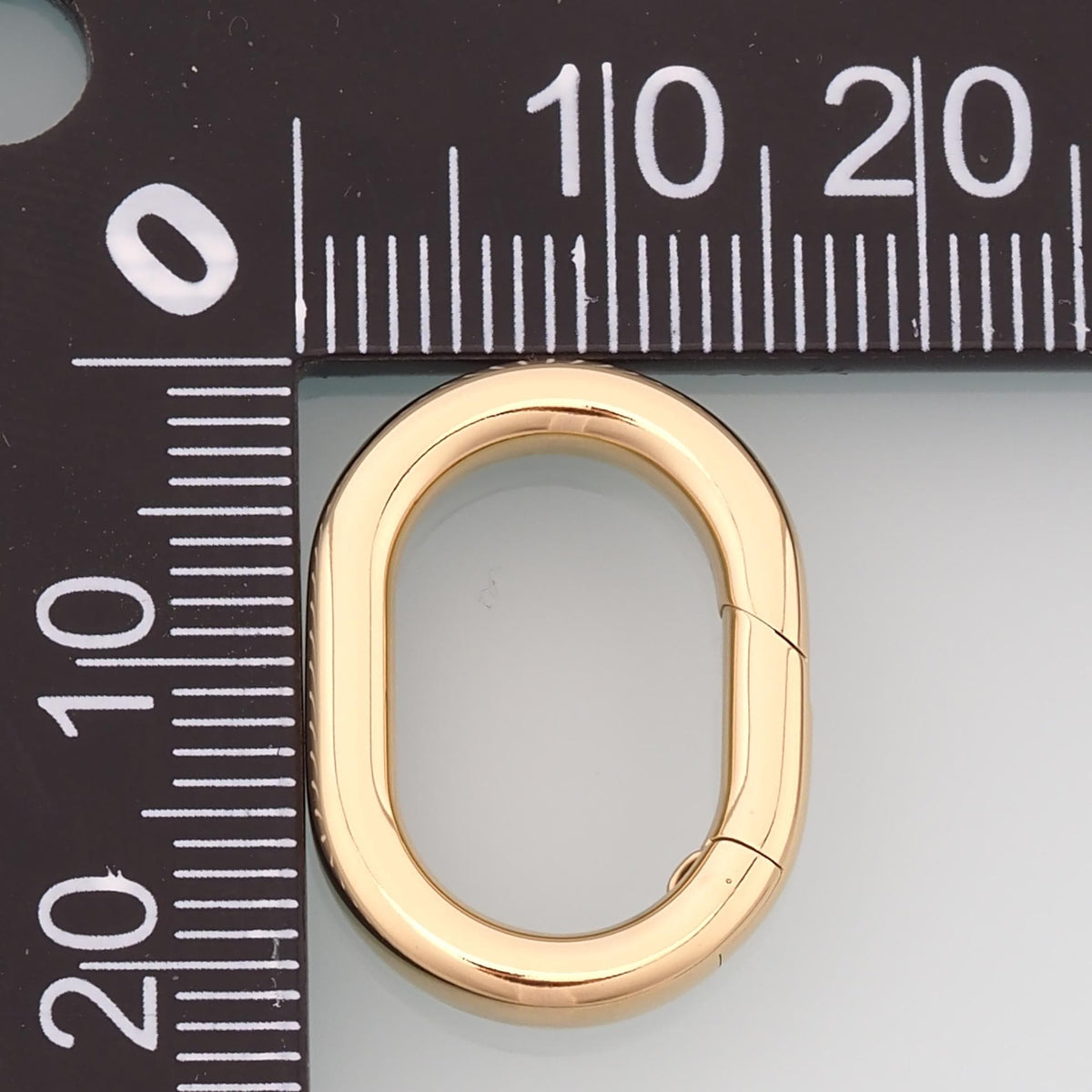 Oval Spring Carabiner Clasp,14K Gold Stainless Steel Jewelry Closure,Waterproof Connector for DIY Necklace Bracelet Making