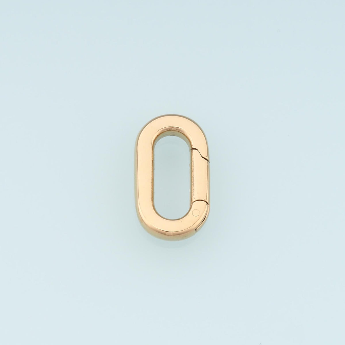 Oval Spring Carabiner Clasp,14K Gold Stainless Steel Jewelry Closure,Waterproof Connector for DIY Necklace Bracelet Making
