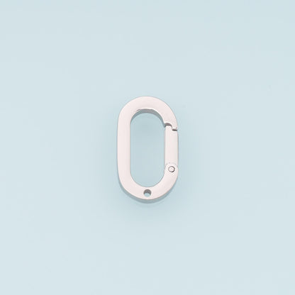 Oval Spring Carabiner Clasp,14K Gold Stainless Steel Jewelry Closure,Waterproof Connector for DIY Necklace Bracelet Making
