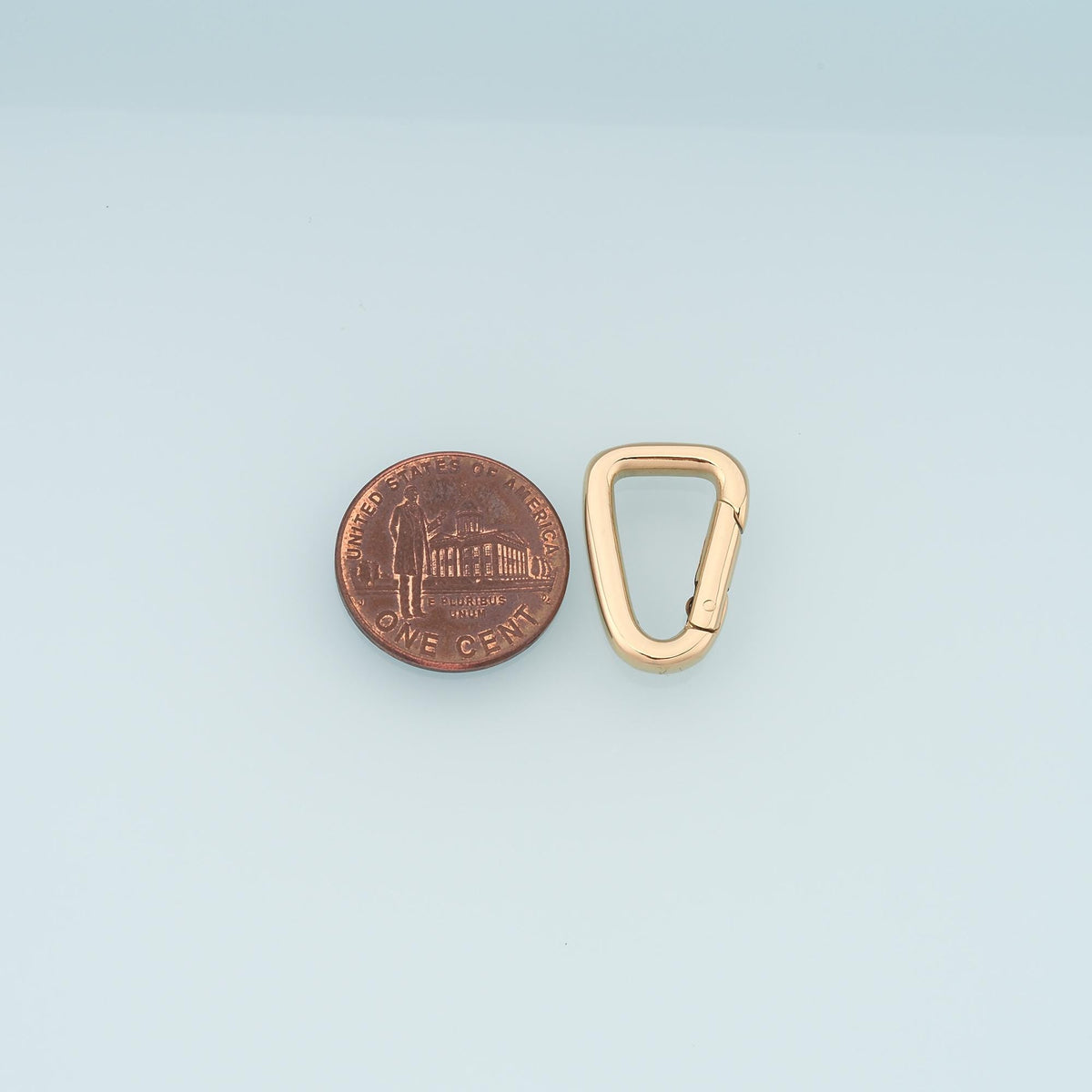 Irregular Spring Carabiner Clasp,14K Gold Stainless Steel Jewelry Closure,Waterproof Connector for DIY Necklace Bracelet Maki