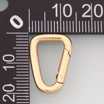 Irregular Spring Carabiner Clasp,14K Gold Stainless Steel Jewelry Closure,Waterproof Connector for DIY Necklace Bracelet Maki