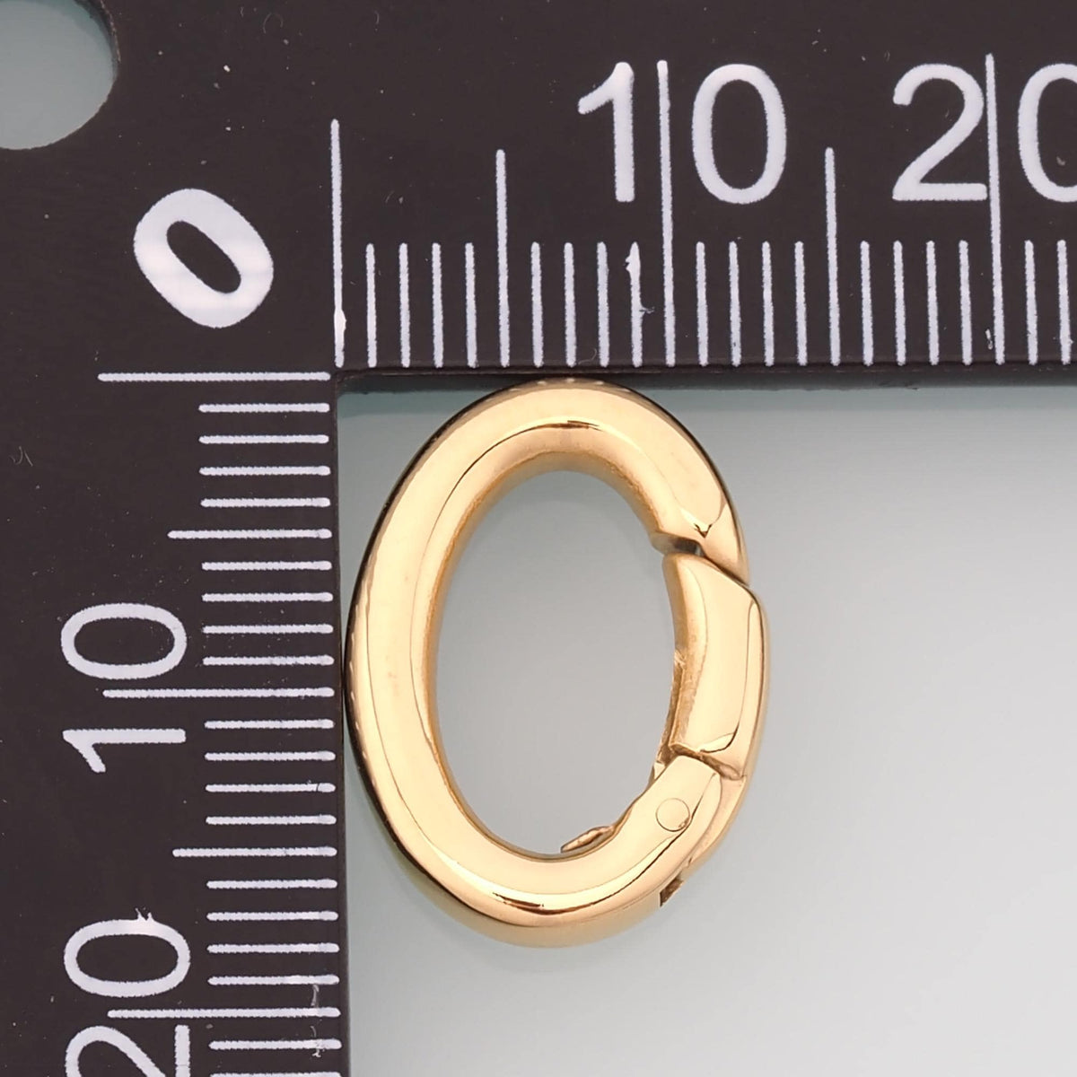 Oval Spring Carabiner Clasp,14K Gold Stainless Steel Connector ,Waterproof Connector for DIY Necklace Bracelet Making