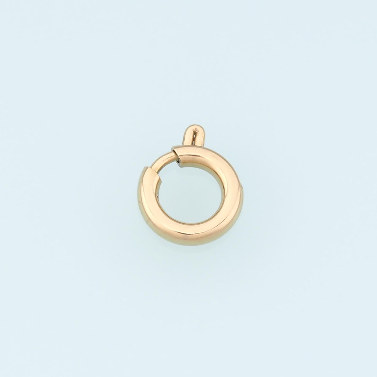 Round Spring Carabiner Clasp,14K Gold Stainless Steel Clasp,Waterproof Clasp Connector for DIY Necklace Bracelet Making