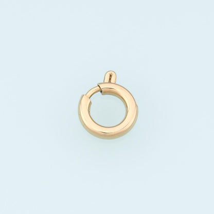 Round Spring Carabiner Clasp,14K Gold Stainless Steel Clasp,Waterproof Clasp Connector for DIY Necklace Bracelet Making