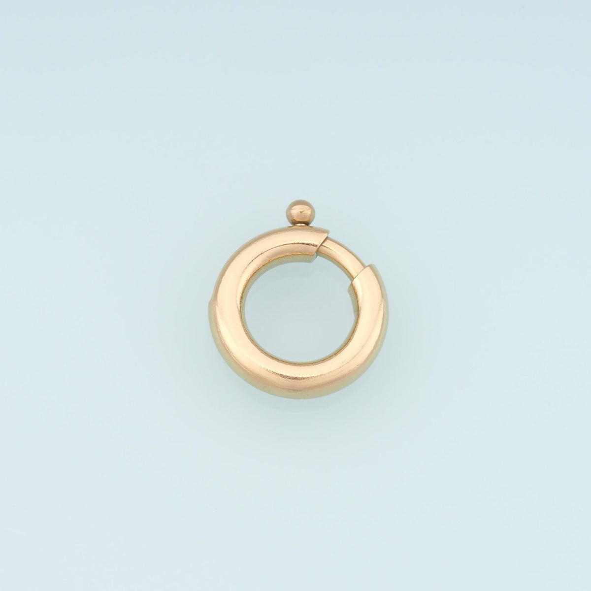 14K Gold Round Clasp 18 mm, 13 mm for Jewelry Making