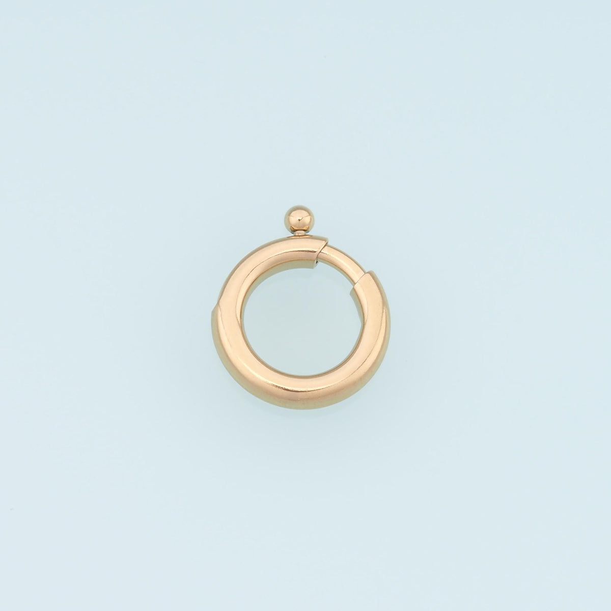 14K Gold Round Clasp 18 mm, 13 mm for Jewelry Making
