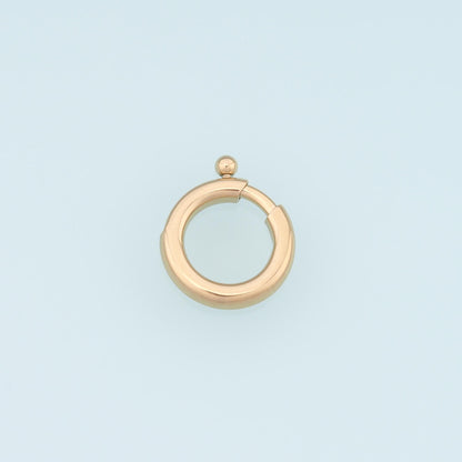 14K Gold Round Clasp 18 mm, 13 mm for Jewelry Making