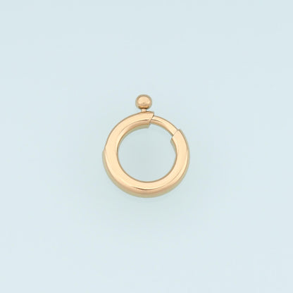 14K Gold Round Clasp 18 mm, 13 mm for Jewelry Making