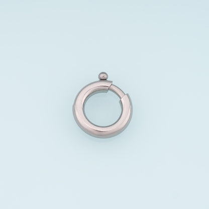 14K Gold Round Clasp 18 mm, 13 mm for Jewelry Making
