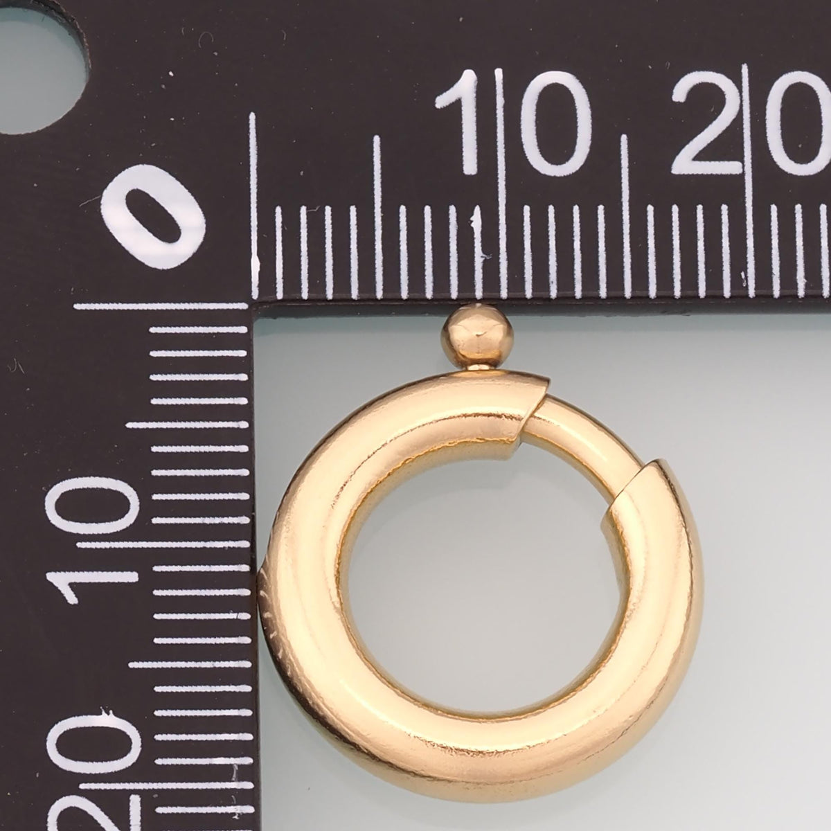 Round Spring Carabiner Clasp,14K Gold Stainless Steel Clasp,Waterproof Clasp Connector for DIY Necklace Bracelet Making