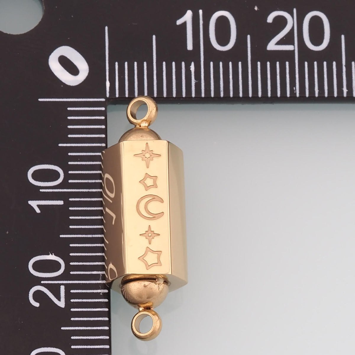 Magnetic Hexagonal Prism Connector,14K Gold Stainless Steel Connector,Waterproof Connector for DIY Necklace Bracelet Making