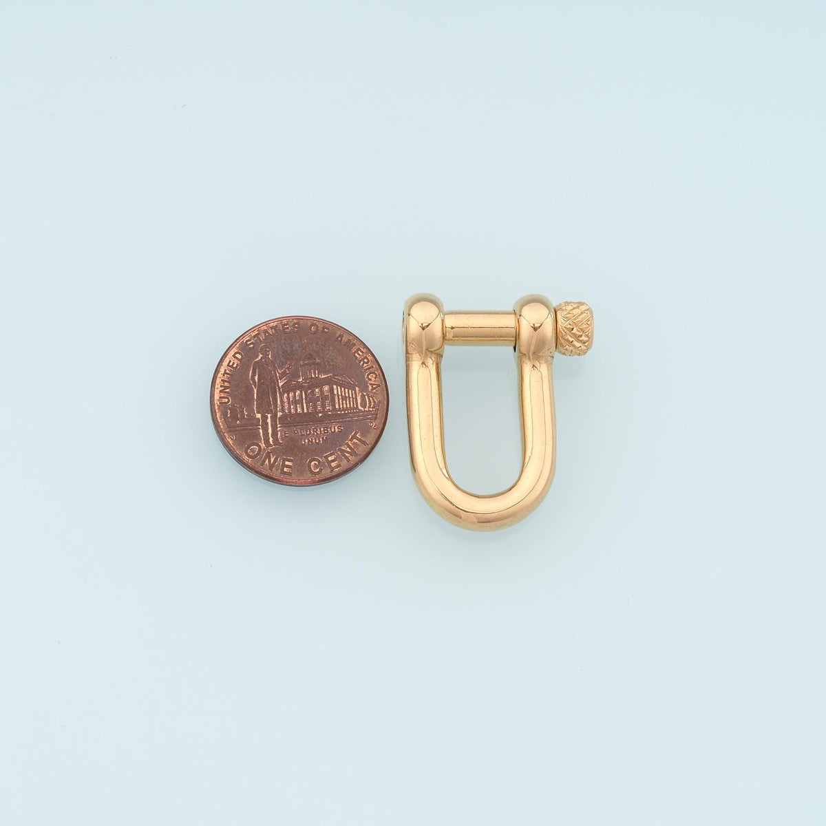 Horseshoe Carabiner Clasp Connector,14K Gold Stainless Steel Connector,Waterproof Connector for DIY Necklace Bracelet Making