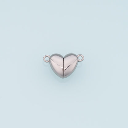 Heart Magnetic Bracelet Clasp Connector,14K Gold Stainless Steel Connector,Waterproof Connector for DIY Necklace Bracelet Mak