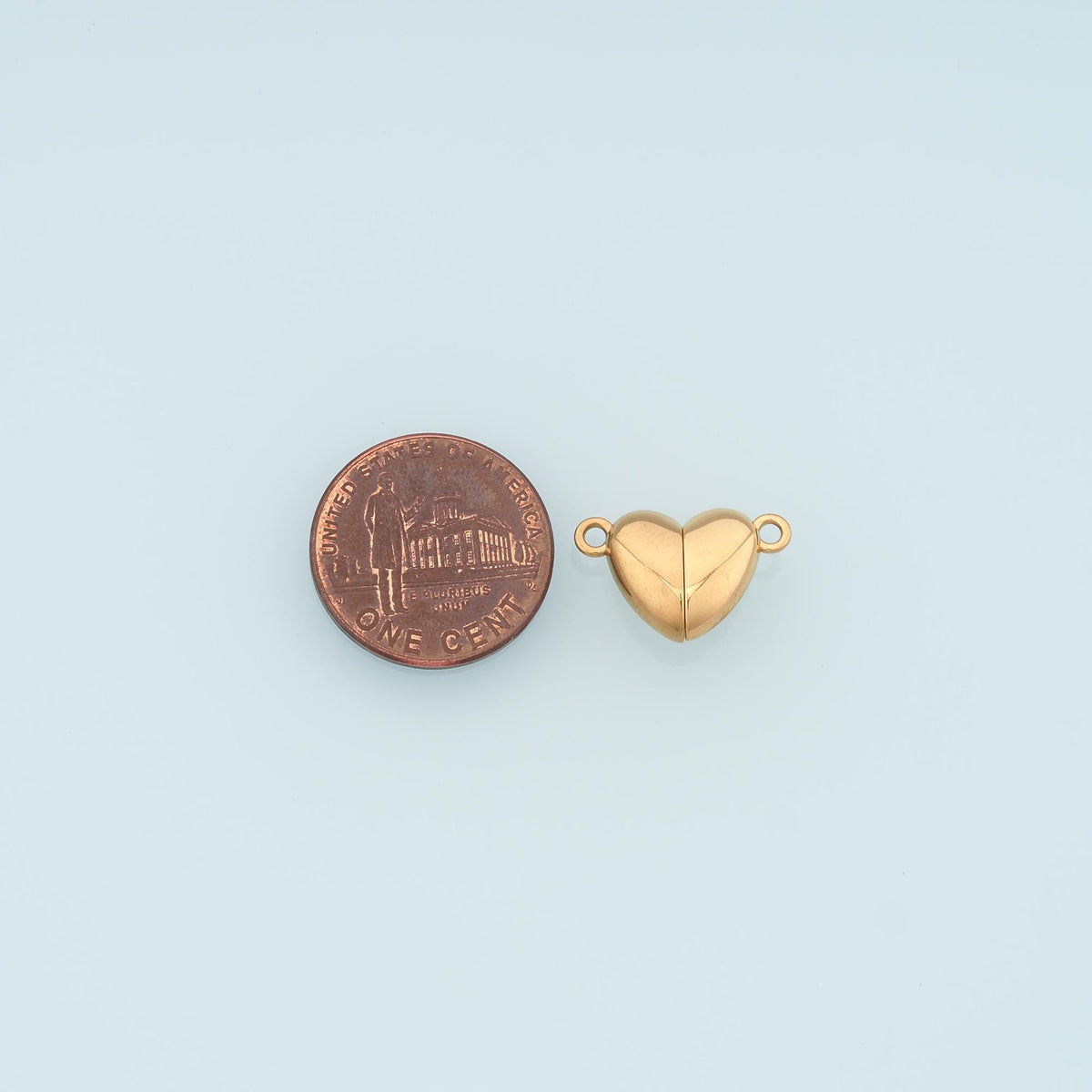 Heart Magnetic Bracelet Clasp Connector,14K Gold Stainless Steel Connector,Waterproof Connector for DIY Necklace Bracelet Mak