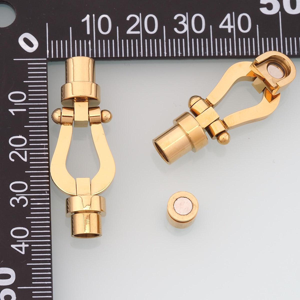 Magnetic Bracelet Connector Clasp,14K Gold Stainless Steel Connector Clasp,Waterproof Connector Clasp for DIY Necklace Bracel